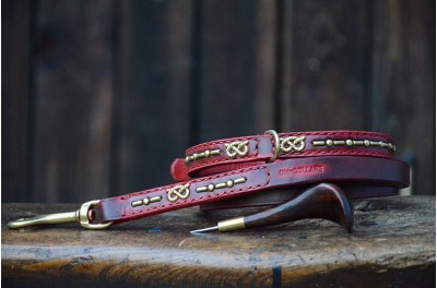 SBT collar and lead  - with patina